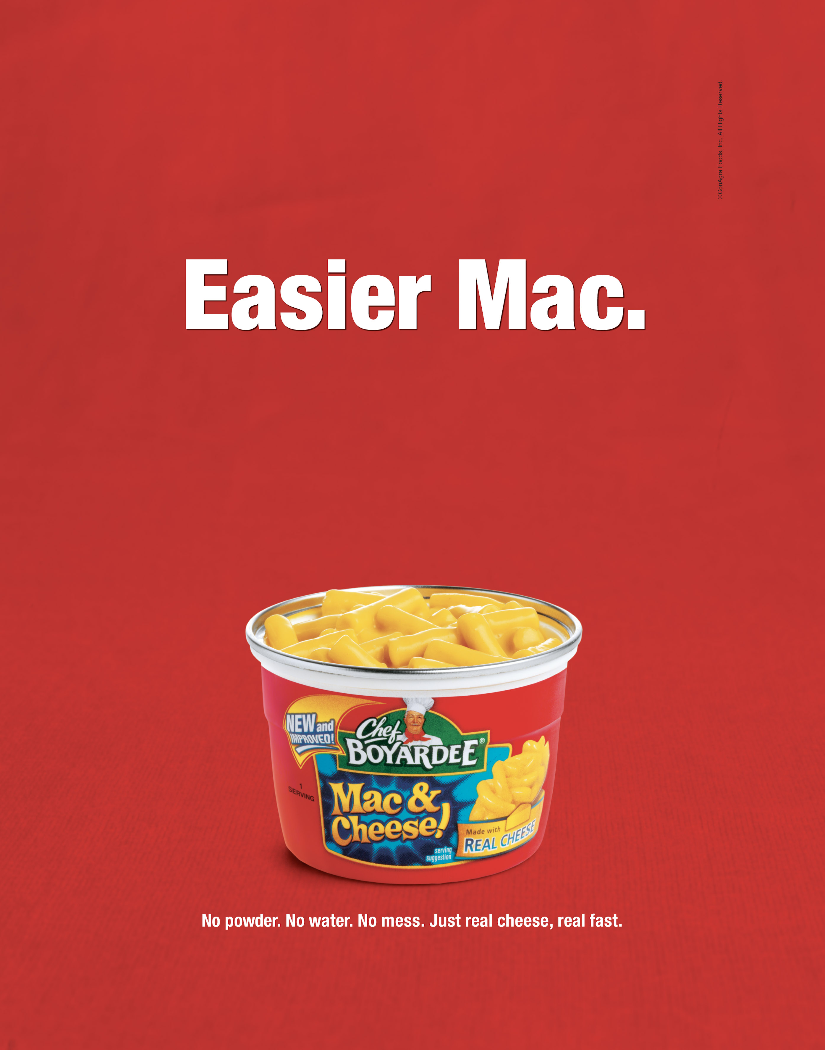 food stylist in San Francisco - Mac and Cheese for Chef Boyardee advertising photographed by Todd Tankersley photographer