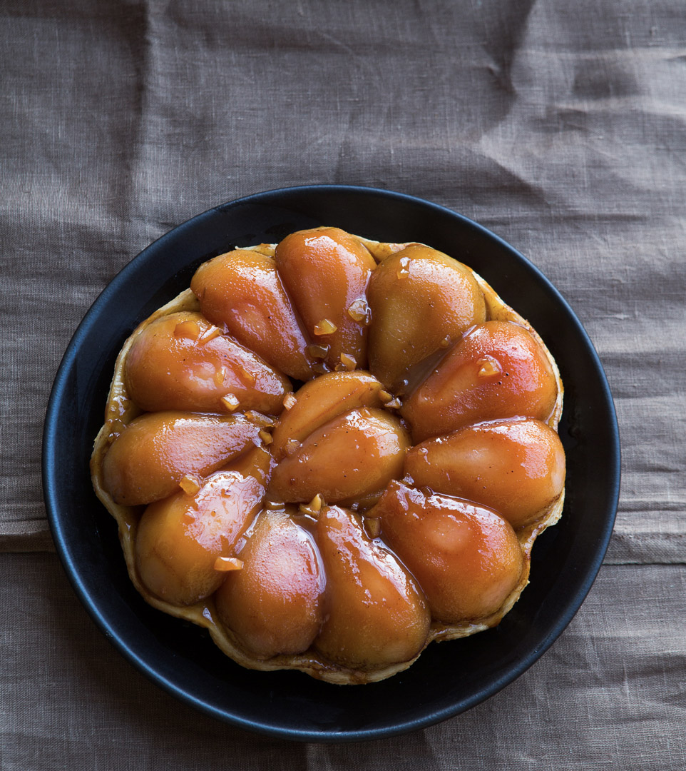 food stylist in San Francisco - Pear Tartine for Dessert of the Day - Weldon Owen cookbook photographed by Kim Laidlaw Photographer