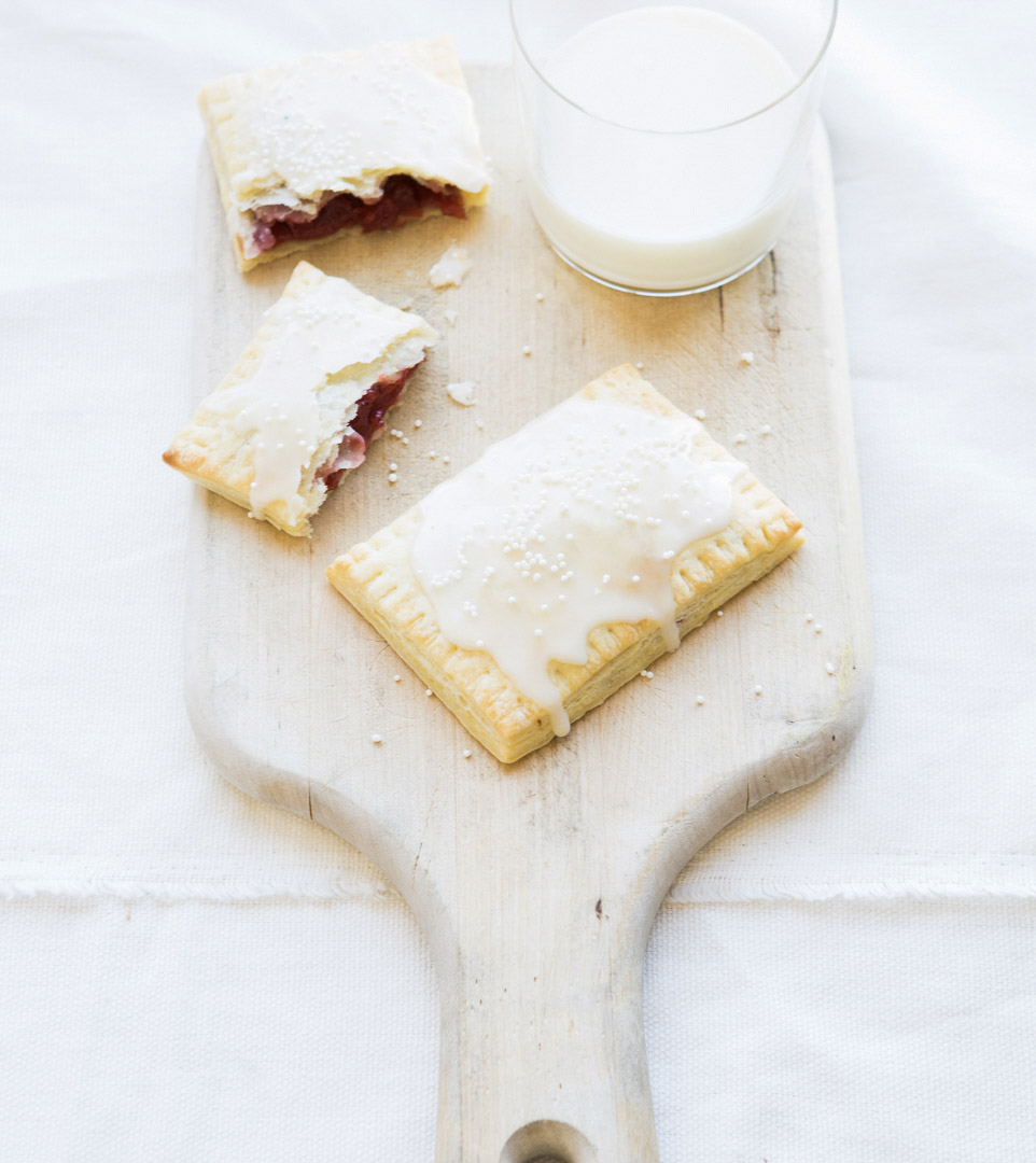food stylist in San Francisco - home made strawberry pop-tarts Dessert of the Day cookbook by Weldon Owen photographed by Erin Kunkel Photographer