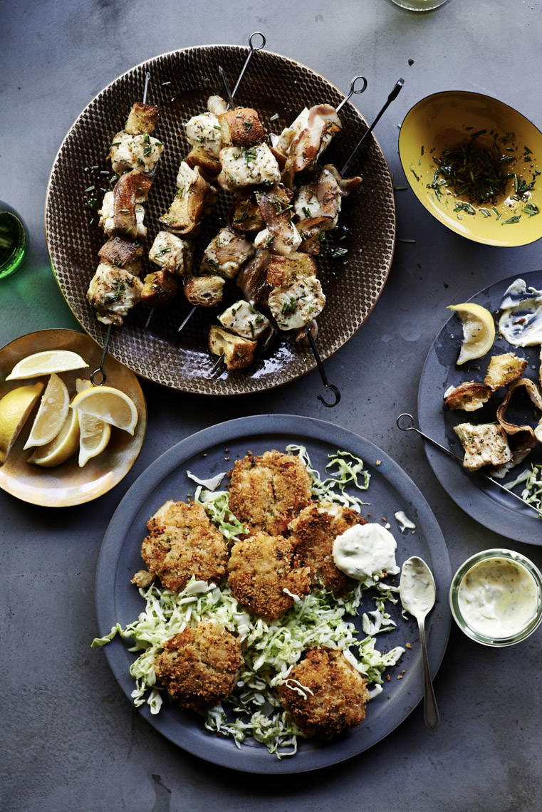 food stylist in dallas - Crab cakes for One hundred Best Recipes Peden & Munk photographers