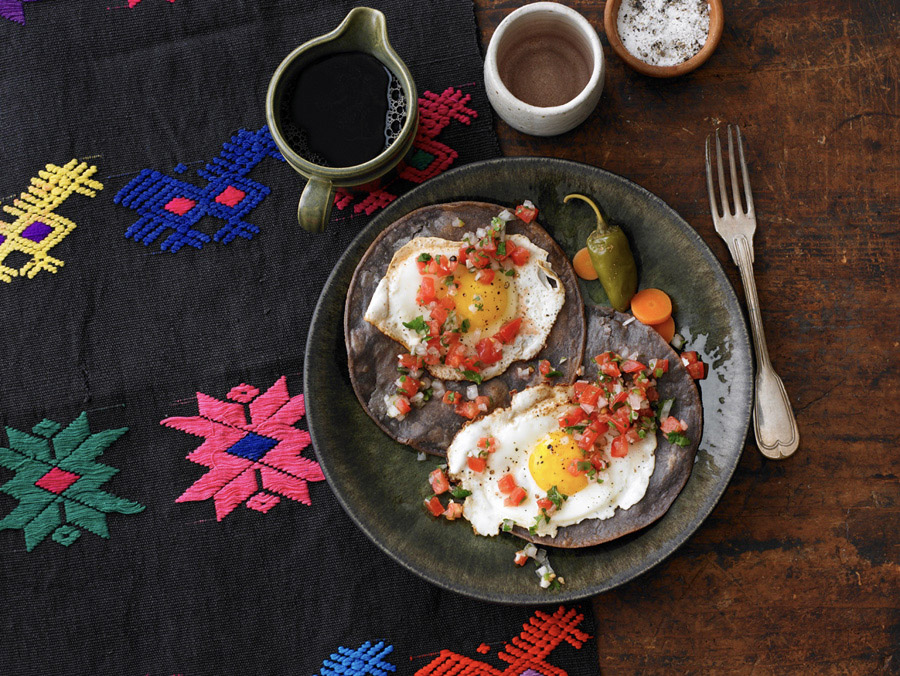 food stylist in San Francisco - Juevos Rancheros for Quick and Easy Mexican Cooking - Cecilia Hae-Jin Lee, photographed by Leigh Beisch