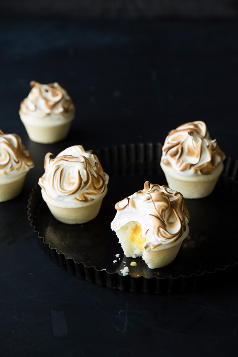 food stylist in San Francisco - lemon meringue cupcakes Let us All eat Cake cookbook - Catherine Ruehle author photographed by Erin Kunkel Photographer