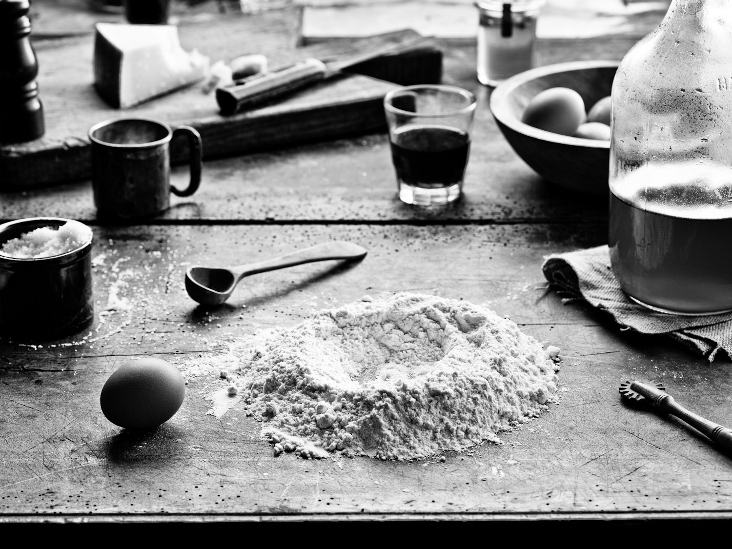 food stylist in San Francisco - Making fresh pasta setup for The Pasta Cookbook - Weldon Owen by Julia Della Croce author photographed by Ray Katchatorian photographer