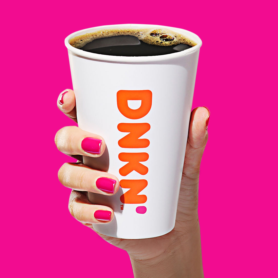 food stylist in Chicago - Hand held coffee for Dunkin